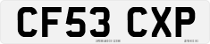 License plate of the United Kingdom, 2001 year system