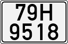 License plate of Vietnam, Cars