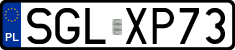 License plates of Poland, Regular car plates