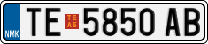 License plate of North Macedonia, Regular plates (2012)