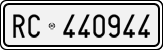 License plate of Italy, Cars (1927 year series)