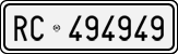 License plate of Italy, Cars (1927 year series)