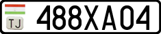 License plate of Tajikistan, Organizations (2009)
