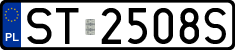 License plates of Poland, Regular car plates