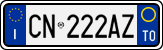License plate of Italy, Cars (1994 year series)