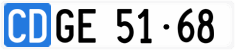 License plate of Switzerland, Diplomatic