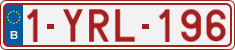 License plate of Belgium, Regular plates (2010)