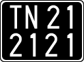 License plate of Italy, Cars (1927 year series)