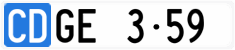 License plate of Switzerland, Diplomatic