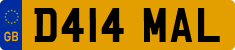 License plate of the United Kingdom, 1983 year system
