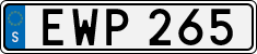 License plate of Sweden, Regular plates