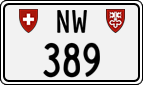 License plate of Switzerland, Cars