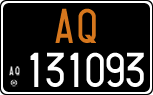 License plate of Italy, Cars (1927 year series)