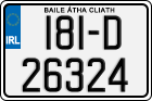 License plate of Ireland, Regular plates
