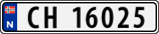 License plate of Norway, Cars