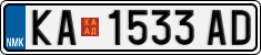 License plate of North Macedonia, Regular plates (2012)