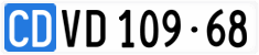 License plate of Switzerland, Diplomatic
