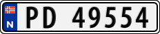License plate of Norway, Cars