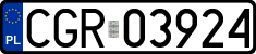 License plates of Poland, Regular car plates