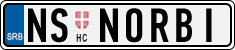 License plate of Serbia, Vanity Plates