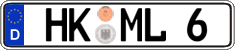 German license plate, Regular plates
