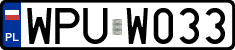License plates of Poland, Regular car plates
