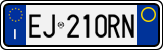 License plate of Italy, Cars (1994 year series)