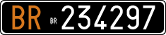 License plate of Italy, Cars (1927 year series)