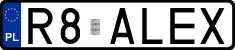 License plates of Poland, Vanity Plates