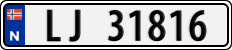 License plate of Norway, Cars