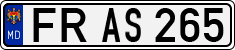 License plate of Moldova, Cars (1992)