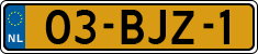 License plate of the Netherlands, Heavy Commercial Vehicles (1994 system)