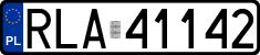 License plates of Poland, Regular car plates