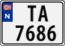License plate of Norway, Trailers, motorcycles, special vehicles