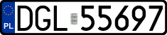 License plates of Poland, Regular car plates