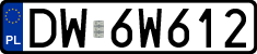 License plates of Poland, Regular car plates