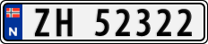 License plate of Norway, Cars