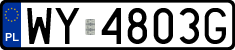 License plates of Poland, Regular car plates