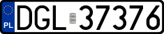 License plates of Poland, Regular car plates