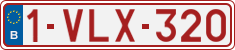 License plate of Belgium, Regular plates (2010)