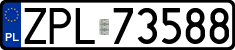 License plates of Poland, Regular car plates