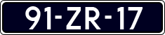 License plate of the Netherlands, Cars
