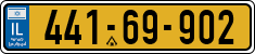 License plate of Israel, Regular plates
