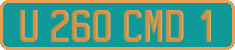 French license plate, Diplomatic