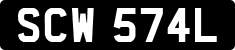 License plate of the United Kingdom, 1963 year system