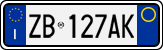 License plate of Italy, Cars (1994 year series)