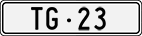 License plate of Switzerland, Cars