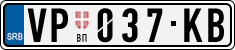 License plate of Serbia, Cars