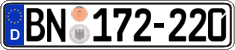 German license plate, Diplomatic