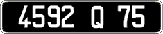 French license plate, FNI